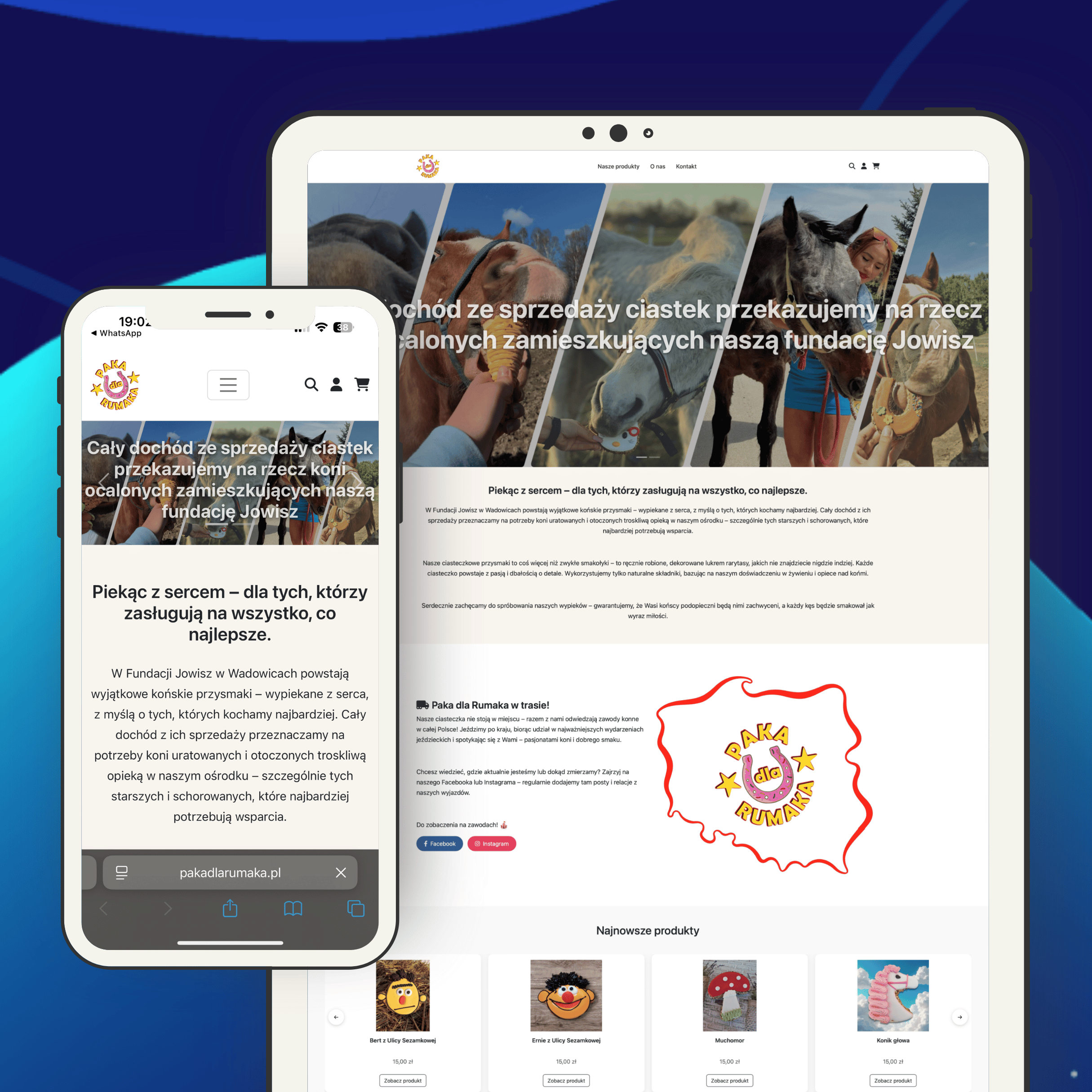 Sklep ze smakołykami dla konii